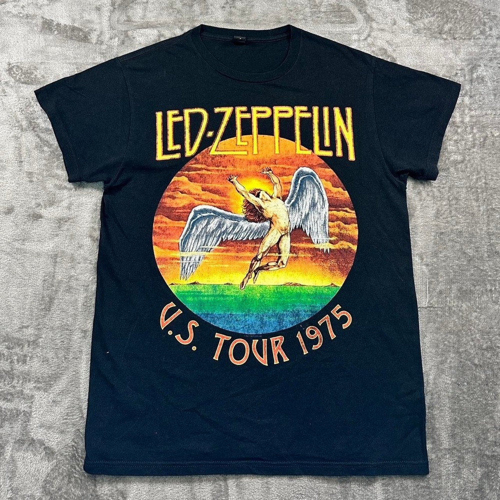 Led Zeppelin U.S. Tour 1975 Graphic Band Tee | Classic Rock Shirt